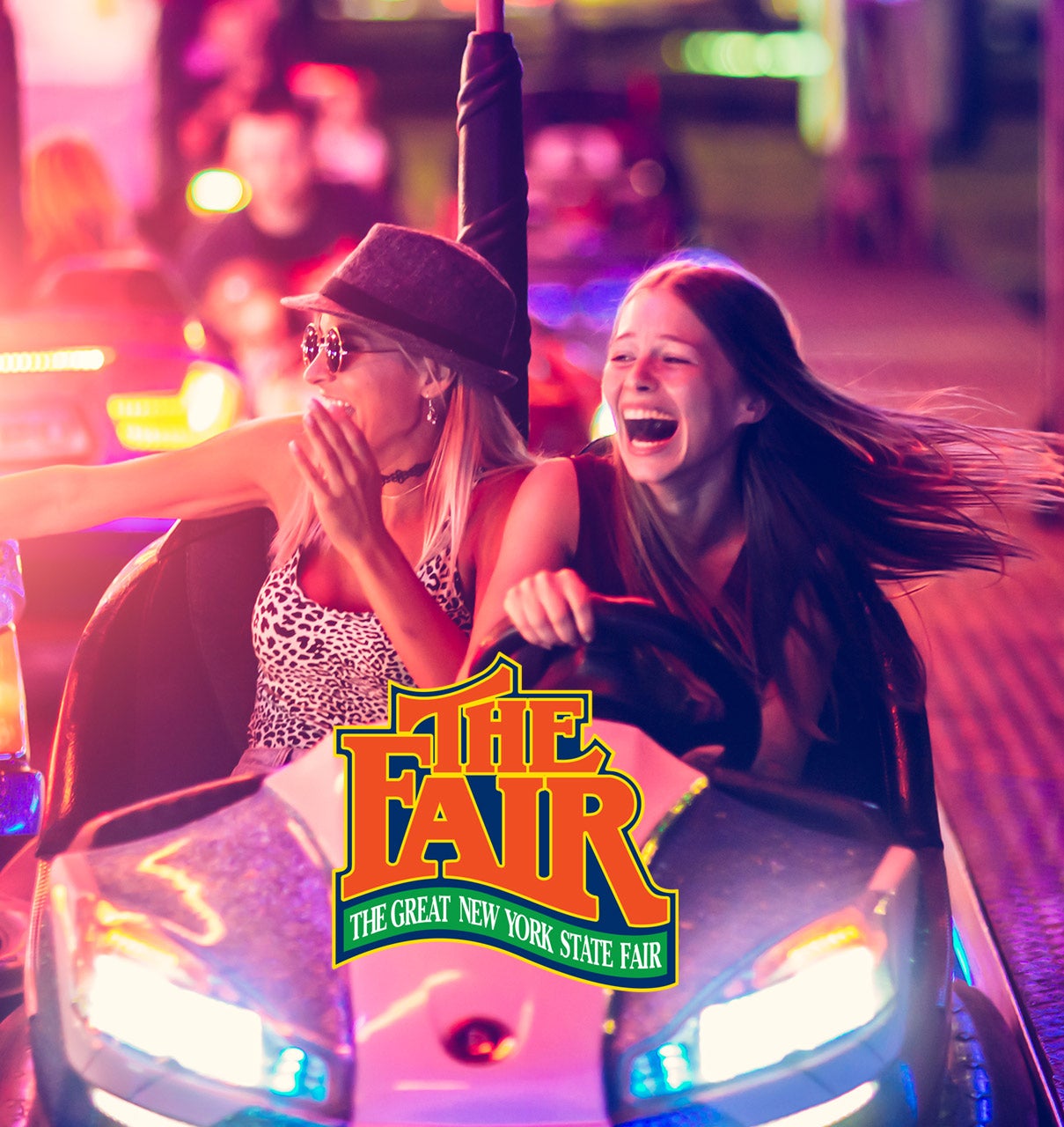 Kids enjoying a ride at the Great New York State Fair