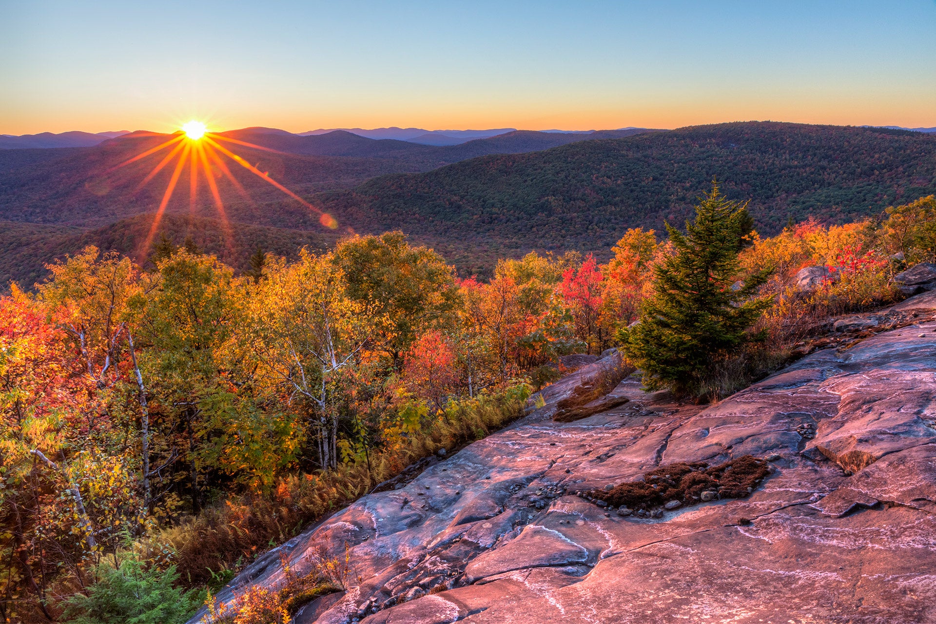 High Peaks in the Adirondack Mountains of New York State.