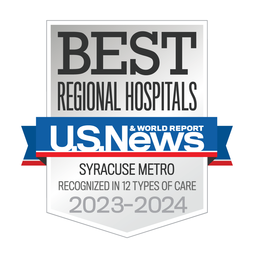 US News for Syracuse Metro Recognized 12 Types of Care 2023-2024